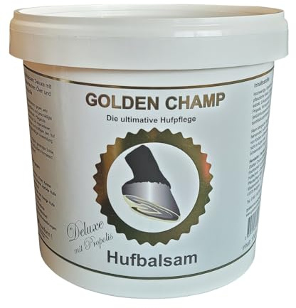 Golden Champ Hufbalsam Deluxe mit Propolis & ätherischen Ölen – 2500 ml Intensive Pflege für trockene & brüchige Hufe