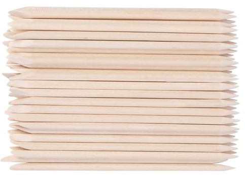 Healifty 150 Pezzi Bastoncini in Legno Color Kaki Spingi Cuticole per Manicure e Pedicure Superficie Liscia Non Irritante per Uso Professionale in Salone o Nail Art