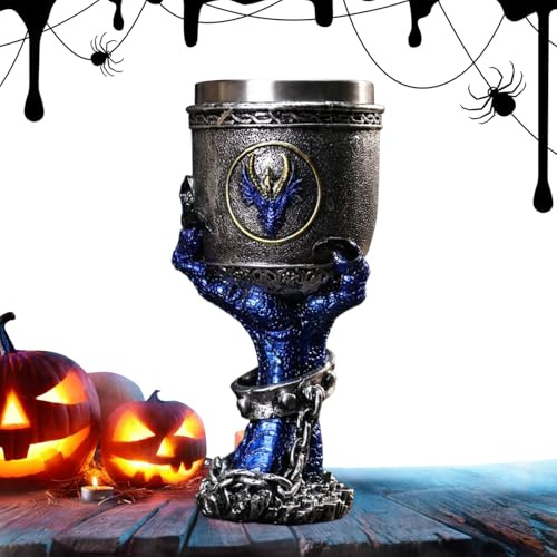 Beer Goblet - Gothic Dragon Claw Beverage Goblet, Vintage Drinking Cup | Medieval Fantasy Dragon Artwork Style Cup, Mythical Beast Sculpted Claw Chalice Collectible Display Ornament With Neighbor Uncl