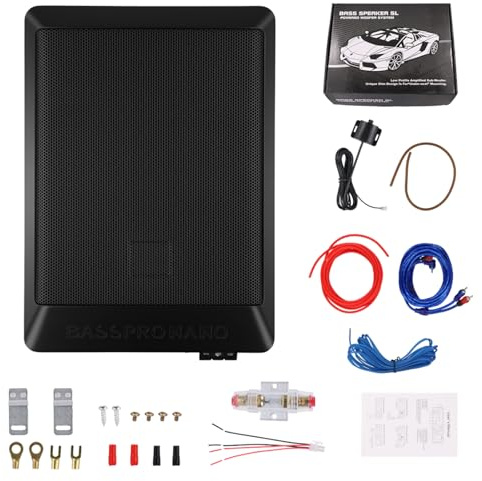 Realdio Subwoofer attivo 1000W Salvaspazio per Auto