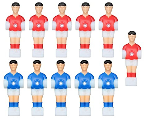QSTDGVPW 11x Muñecos de Repuesto para Figuras de Futbolín, Mini Muñecos de Futbolín, Jugadores de Futbolín de Mesa