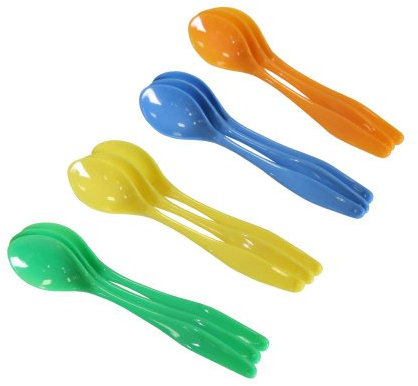 AXENTIA Eierlöffel 12 Stück farbig sortiert