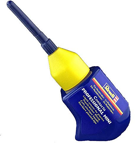 Revell 39608 - Plastikkleber: Contact Professional Mini 12.5 g, Blau Schwarz Gelb