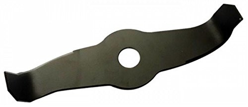 AMA Disco Decespugliatore Curvo per Mulching - 320 mm, 2 Denti, Foro 25,4 mm Universale, Giardinaggio