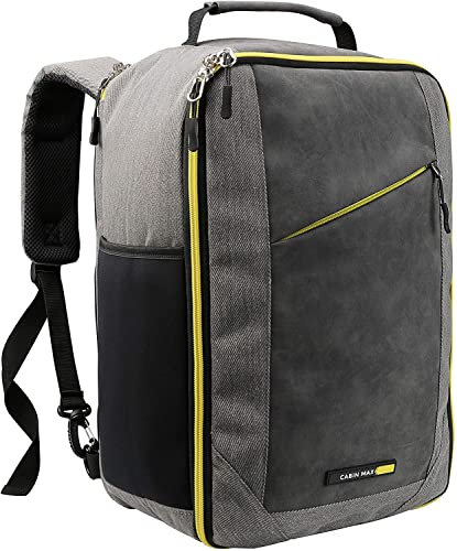 Cabin Max Manhattan 20L Cabin Bag - for Ryanair Cabin Bags 40x20x25 Underseat, Carry-ons, Travel Backpack, Carry On, Hand Luggage Backpack, Flight Approved for Ryanair, Easyjet, Wizzair and more.