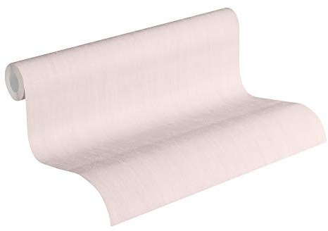 Livingwalls Jette Vliestapete Tapete Uni 10,05 m x 0,53 m rosa Made in Germany 373373 37337-3