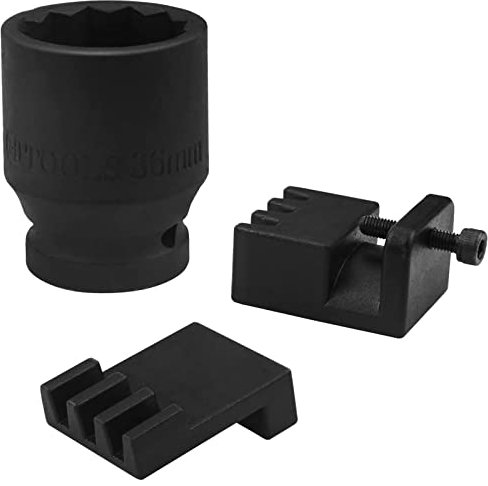 Bolaxin Herramienta de Bloqueo de Volante con Llave de 36 mm para Motor Duramax de 6.6 L