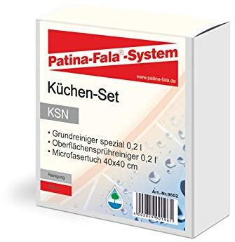 Patina-Fala KSN Küchen-Set Grundreiniger & Oberflächensprühreiniger je 200 ml inkl. Microfasertuch für eine kraftvolle Reinigung