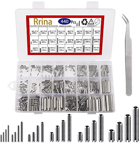Rrina 440 Perni in acciaio inox 304 con intaglio a molla Assortimento, M1.5 M2 M2.5 M3 M4 M5 Spaccato espansione Tassello di tensione