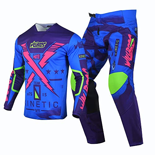 Willbros Motocross Jersey Pants Combo Mens Dirt Bike Offroad MX Gear Set Riding Racewear Women Adult