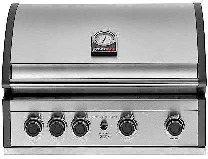 Grandhall Einbau-Gasgrill Pro Elite G4 Built-In Edelstahl 4 Brenner, 1 Infrarot-Heckbrenner K04000310A