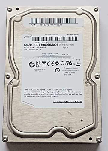 1TB SATA ST1000DM005/HD103SJ 7200rpm 32MB HDD 3.5 Internal Hard Drive