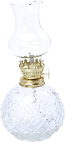 Retro-Kerosinlampe, 1 Stück, Kerosinlampe, Paraffinöl, Feiertagskerzenständer, Öllichter, Lampen, Öllampe, Brennstoff, Weihnachten, Tischdekoration, Lampenöl for den Innenbereich, Öllampe, Schornstein