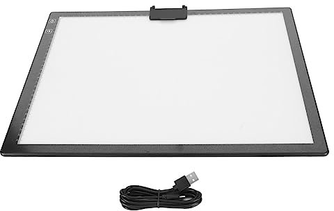 A3 LED Leuchttafel, Zeichenbrett mit Typ C, 6 Helligkeitsstufen, verstellbar, 84 Leuchtperlen, A3 LED-Zeichentafel für Malerei, Skizzen