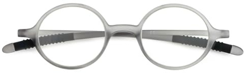 KoKoBin Retro Lesebrille Herren und Damen runde Lesehilf Sehhilfe Brille TR90 Vollrahmenbrille