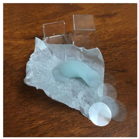 Mikroskop-Zubehör-Kit 100 Teile/schachtel Dia 4 5 6 8 10 12 13 14 15 16~35mm Glas Mikroskop Abdeckung rutschen for Labor Glas Runde Leere Objektträger Mikroskopische Objektträger(Size:8mm)