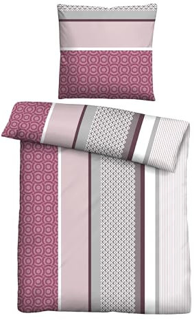 Traumhaft schlafen - Castell - Markenbettwäsche Thermo-Fleece Bettwäsche 0360978 STREIFENMIX