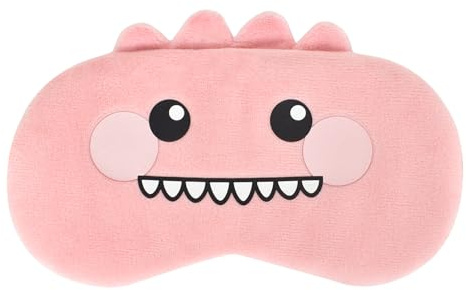 Lunaanda Schlafmaske Kinder, Niedliche Tier-Schlafaugenmaske, Schlafbrille, Perfekt für Kinder und Erwachsene (Rosa)