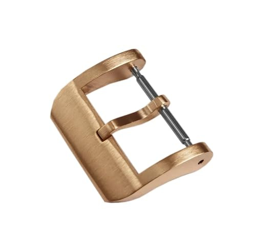 HAJMGUMC Uhrenteile Bronze Schließe for Armbänder Zungenschließe Gebürstet 20 mm 2.0 mit Federstegen