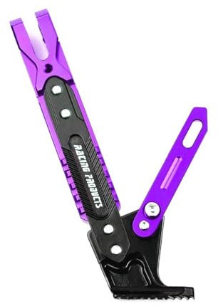 LIUCHUCHU Motorrad SeitenstäNder Motorrad Ständer Parkplatz Kick Stand Halterung Fuß Seite Supportor Krücke Halter Dirt Bike Motorrad Zubehör Universal(Pueple)