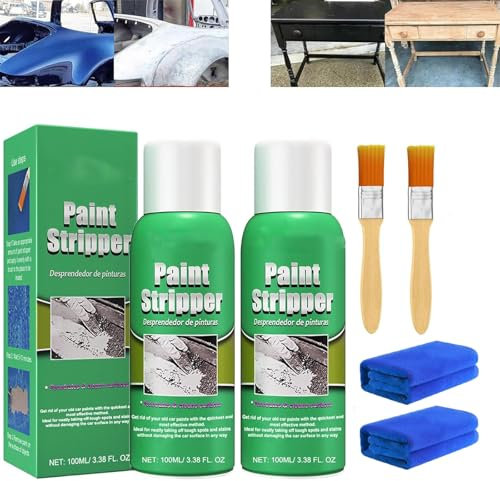 Décapant de peinture efficace, décapant puissant, décapant de peinture automobile, décapant de peinture haute efficacité pour surfaces métalliques, décapant de peinture pour bois, métal, carrelage (2