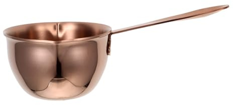 Amosfun Mini Scaldavivande Piccola Casseruola in Acciaio Inox 304 Per Scaldare Il Burro Bollire Il Cioccolato Fondente