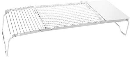Pocoiau Grilles Portatives Grille Feux De Camp en Acier Inoxydable Campings Poêle Pliant pour La Cuisine Pique-Nique Grilles Pliantes