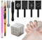 35 Pcs of Cat Eye Gel Nail Polish Magnet,Cat Eye Magnet,Nail Magnet,Including 27 Magic Cube Magnetic Blocks,Simple to Use,Easy to Carry,Suitable for Personal Diy Nail Salon Nail Salon