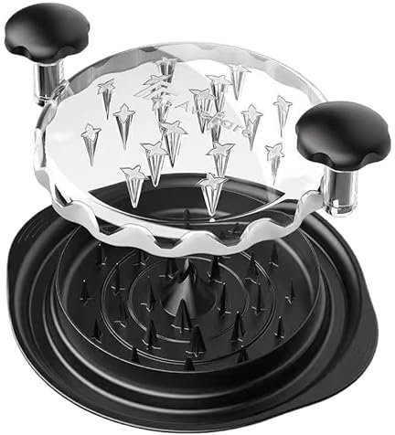 POVVFRTY Nuovo tritacarne e affettatrice manuale for alimenti, tutto in uno, durevole e di qualità, for petto di pollo e manzo spezzettato a mano(Black)