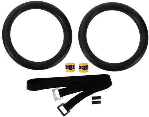 UKCOCO Anelli Per Ginnastica Con Cinghie Per Barra Da Trazioni Anelli Per Esercizi Indoor Supporto Da Soffitto Fitness