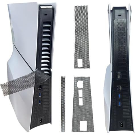 Rete di copertura antipolvere per console PS5 Slim, filtro antipolvere laterale, rete antipolvere, prese d'aria di raffreddamento per prevenire lo sporco per accessori P5 Slim