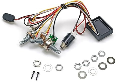 E Bass Tonabnehmer Vorverstärker Set. Tonabnehmer Modifikationsset Geeignet Für Dynamische Klangbereiche Und Mühelose Installation Von Kunststoff Metallkomponenten