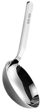 Efficace mestolo con manico corto, pratico mestolo in acciaio inox, efficace cucchiaio da zuppa per cuochi e cuochi domestici