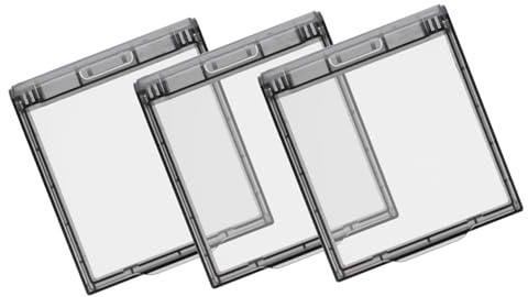 DECOMELODY Protector de Luz Autoadhesivo 3 Piezas de Luz de Seguridad Tapa Resistente para Enchufes para Baño Cocina Salón Protectora de Interruptor