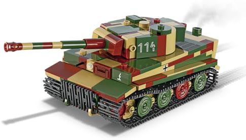 COBI Pz.Kpfw. VI Tiger AUSF. E, 180mm x 75mm x 60mm, Gelb, Schwarz