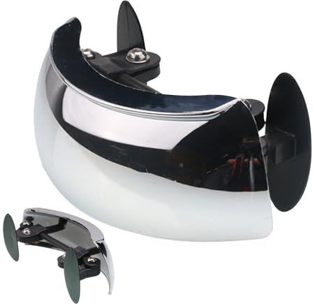 Hiemible Espejos Laterales Para Motocicleta Universal - Espejo Punto Ciego 180 Grados Para Parabrisas De Moto,Montaje Universal Para Manillar De Scooter ATV Bicicleta Callejera Unisex