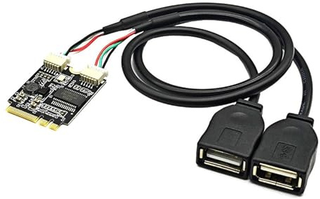 Doble USB 2.0 tarjeta de expansión WiFi un adaptador inalámbrico para PC de escritorio placa base PCIe extensión