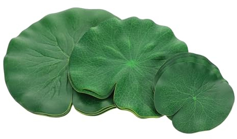 SUPVOX 10 pièces Lotus Flottantes Réalistes Décorations Bassin Piscine et Aquarium Accessoires Extérieurs Résistants Aux Intempéries de Nénuphar pour Jardin Aquatique