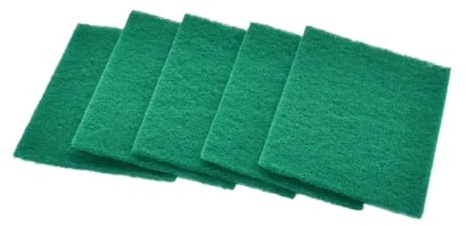 Panni Per Pulizia Industriale 10/30 pezzi 1600 Grit Spugna abrasiva verde Spugna for la pulizia industriale for metallo e vetro Scotch Brite(30)