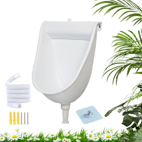 Toilettes Suspendues - Séparateur d'Urine avec Fonction de Chasse d'Eau,Urinoirs Pour Hommes | Pour Exterieur Maison Jardin Camping-Car Appartement Papa Petit-Ami Grand-Pere
