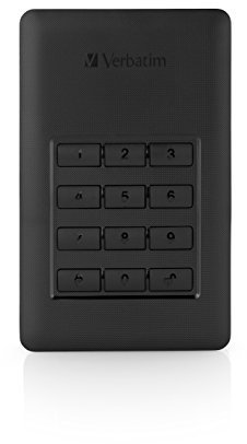 Verbatim 53401 1 TB Store 'n' Go Secure Portable HDD with Keypad Access - Black