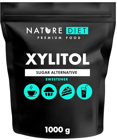 Nature Diet - Xylitol 1 kg | 100% natural | sugar substitute | vegetable sweetener | low glycemic index | low caloric content