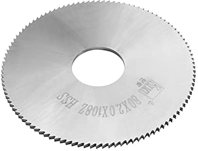 Utoolmart Hoja de sierra de corte HSS de 80 mm de diámetro, 108 dientes, disco de sierra circular de 22 mm, eje de 2 mm de grosor, herramienta giratoria para madera y metal