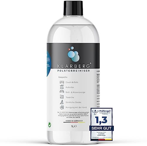 KLARBERG® Aspirateur de lavage concentré pour canapé, tapis, sièges de voiture, nettoyant pour textiles, etc. Convient pour les aspirateurs de lavage, les aspirateurs humides et le nettoyage à la main