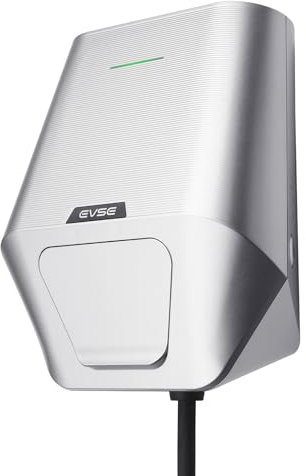 Teskee Wallbox Typ 2 Dreiphasig bis zu 22kW | Kompatibel mit allen Elektrofahrzeugen für den Innen- und Außenbereich | Einstellbarer Strom 16A/24A/32A | 1M Kabel
