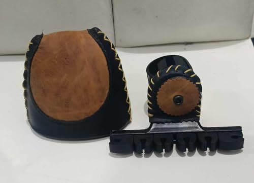 Bogenköcher aus kontrastierendem Leder, für Bogenschießen, Jagd, Gliedmaßen, Recurvebögen, Langbögen, breite Köpfe, traditioneller Bogenköcher, Gurt, 6 Pfeilköcher, Bogenköcher