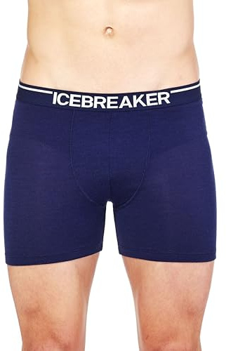 Icebreaker Men’s Merino Anatomica Boxer Briefs - MIDNIGHT NAVY - Medium