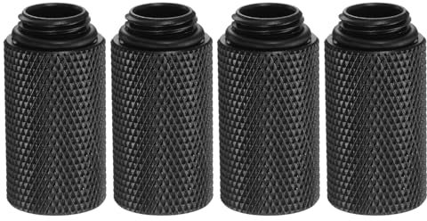 sourcing map 4 adattatori di raffreddamento ad acqua con filettatura G1/4 maschio a femmina 3 cm lunghezza colonna mini raccordo a compressione in rame con O-ring per computer PC sistema raffreddato