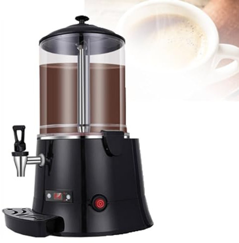 Commercial Hot Chocolate Dispenser Machine - 5L Capacity with LED Digital Display and Adjustable Temperature (30-90℃) for Heating Chocolate, Coffee, Milk, and Tea