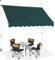 COSTWAY Tenda da Sole per Esterno, Tenda da Sole a Morsetto per Balcone con Struttura Telescopica e Tessuto Resistene ai Raggi Solari, Regolabile in Altezza e in Angolazione (200 cm,Verde)